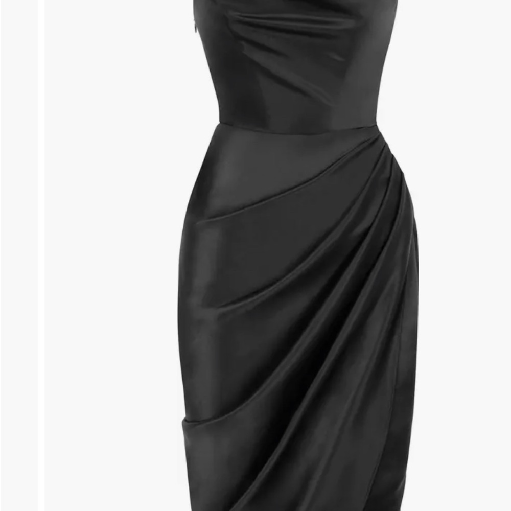 House of CB Reva Satin Gathered Corset Dress - Picture 3 of 7